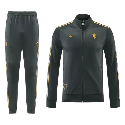 Manchester United Jacket Tracksuit 2025/26 Black - gogoalshop
