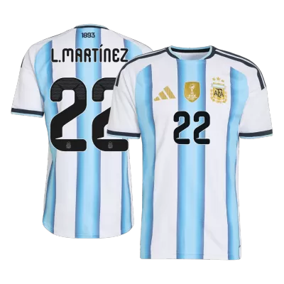 L.MARTÍNEZ #22 Argentina Home Player Version Jersey World Cup 2026 - gogoalshop
