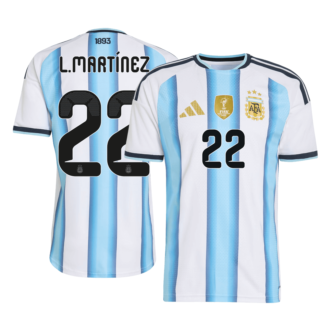 L.MARTÍNEZ #22 Argentina Home Player Version Jersey World Cup 2026 - gogoalshop