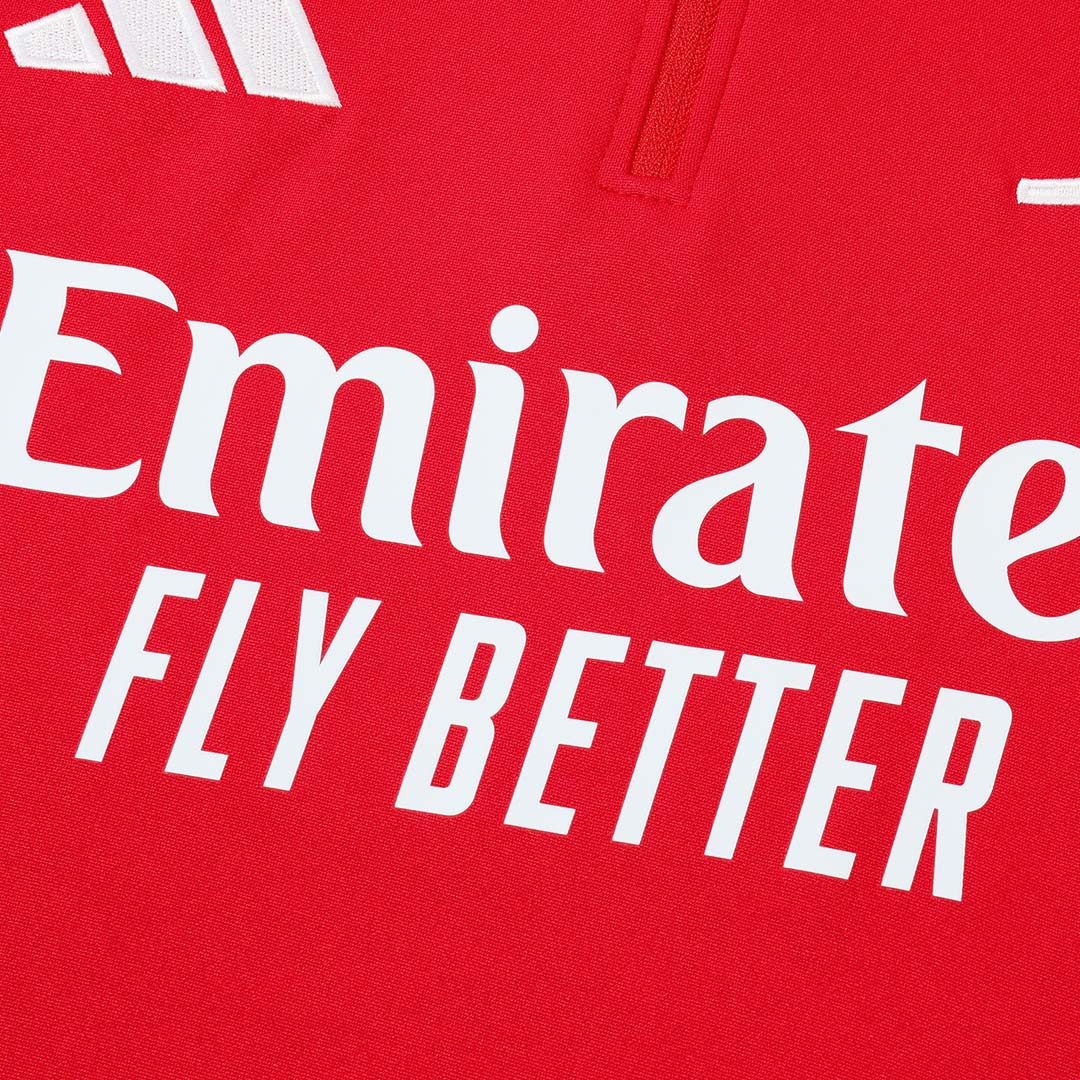 Arsenal 1/4 Zip Tracksuit 2025/26 Kids Red - gogoalshop