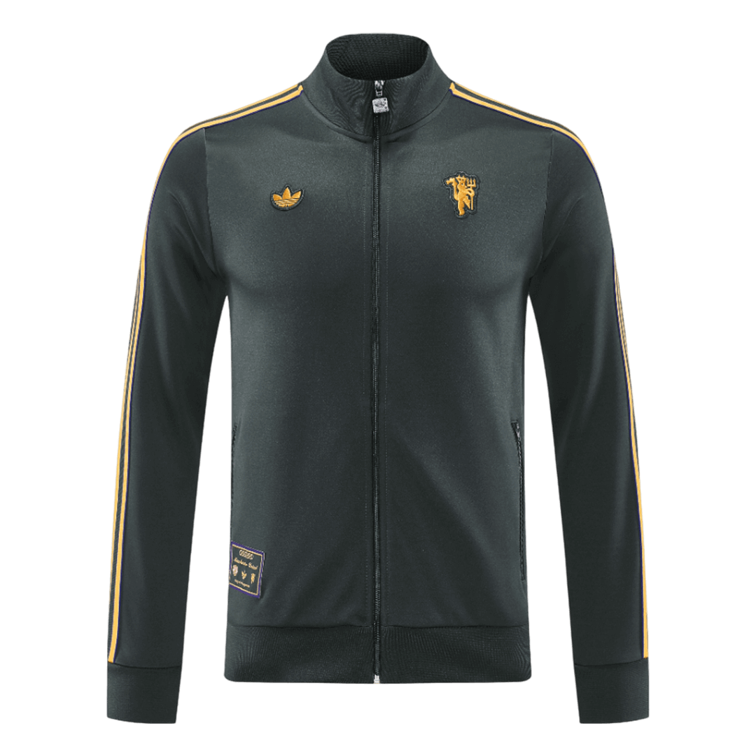 Manchester United Jacket Tracksuit 2025/26 Black - gogoalshop