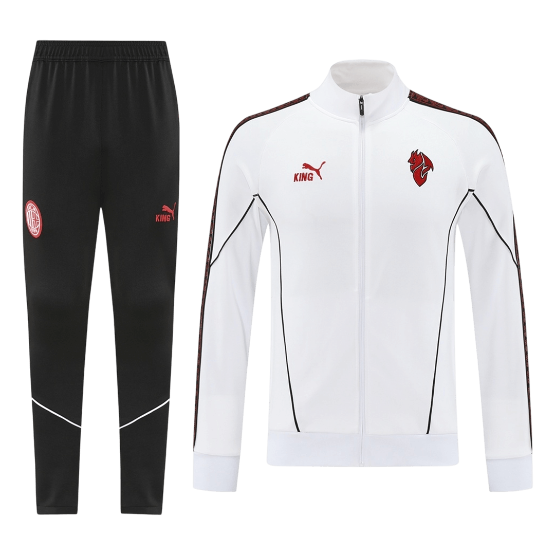 AC Milan Jacket Tracksuit 2025/26 White - gogoalshop