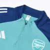 Arsenal 1/4 Zip Tracksuit 2025/26 Kids Green - gogoalshop