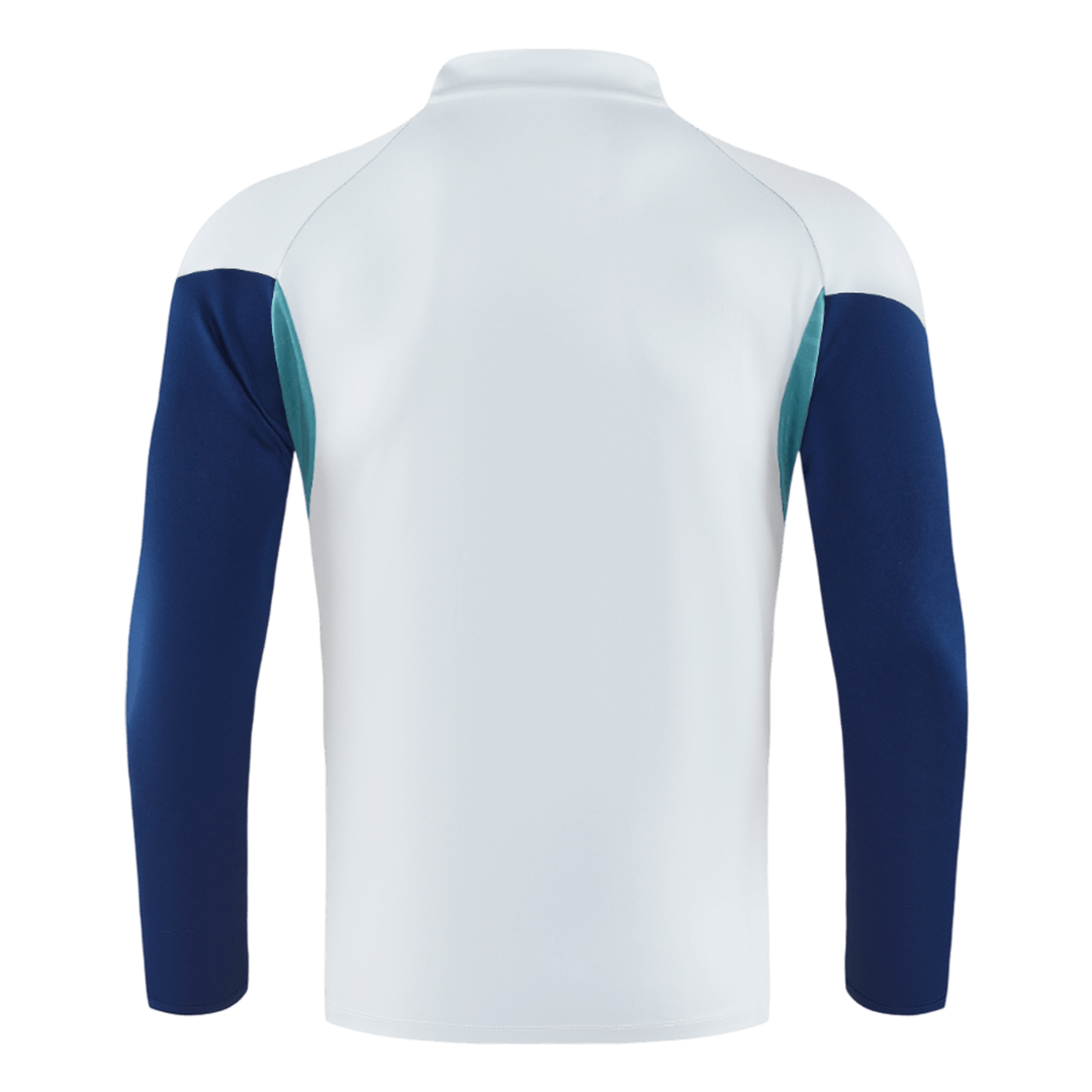 Arsenal 1/4 Zip Tracksuit 2025/26 White - gogoalshop