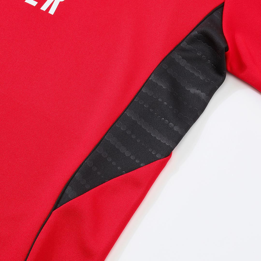 Arsenal 1/4 Zip Tracksuit 2025/26 Red - gogoalshop