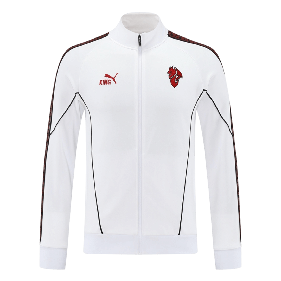 AC Milan Jacket Tracksuit 2025/26 White - gogoalshop
