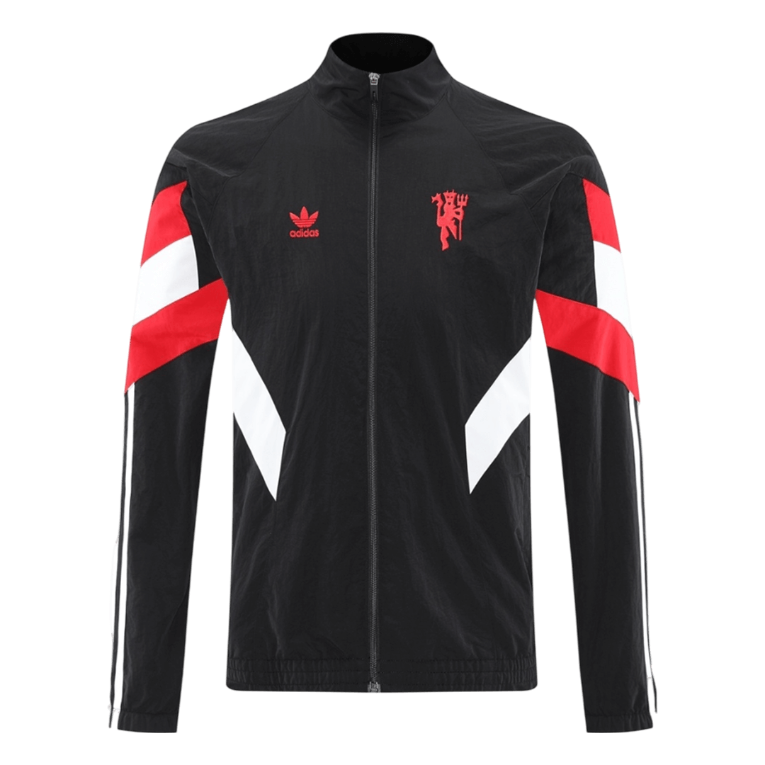 Manchester United Windbreaker Jacket 2025/26 - Black - gogoalshop