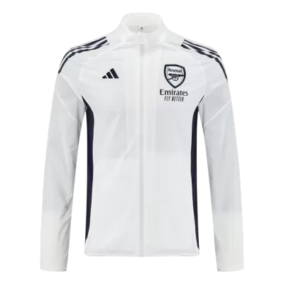 Arsenal Windbreaker Jacket 2025/26 - White - gogoalshop