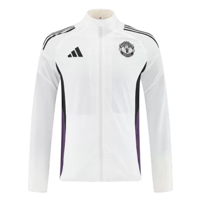 Manchester United Windbreaker Jacket 2025/26 - White - gogoalshop
