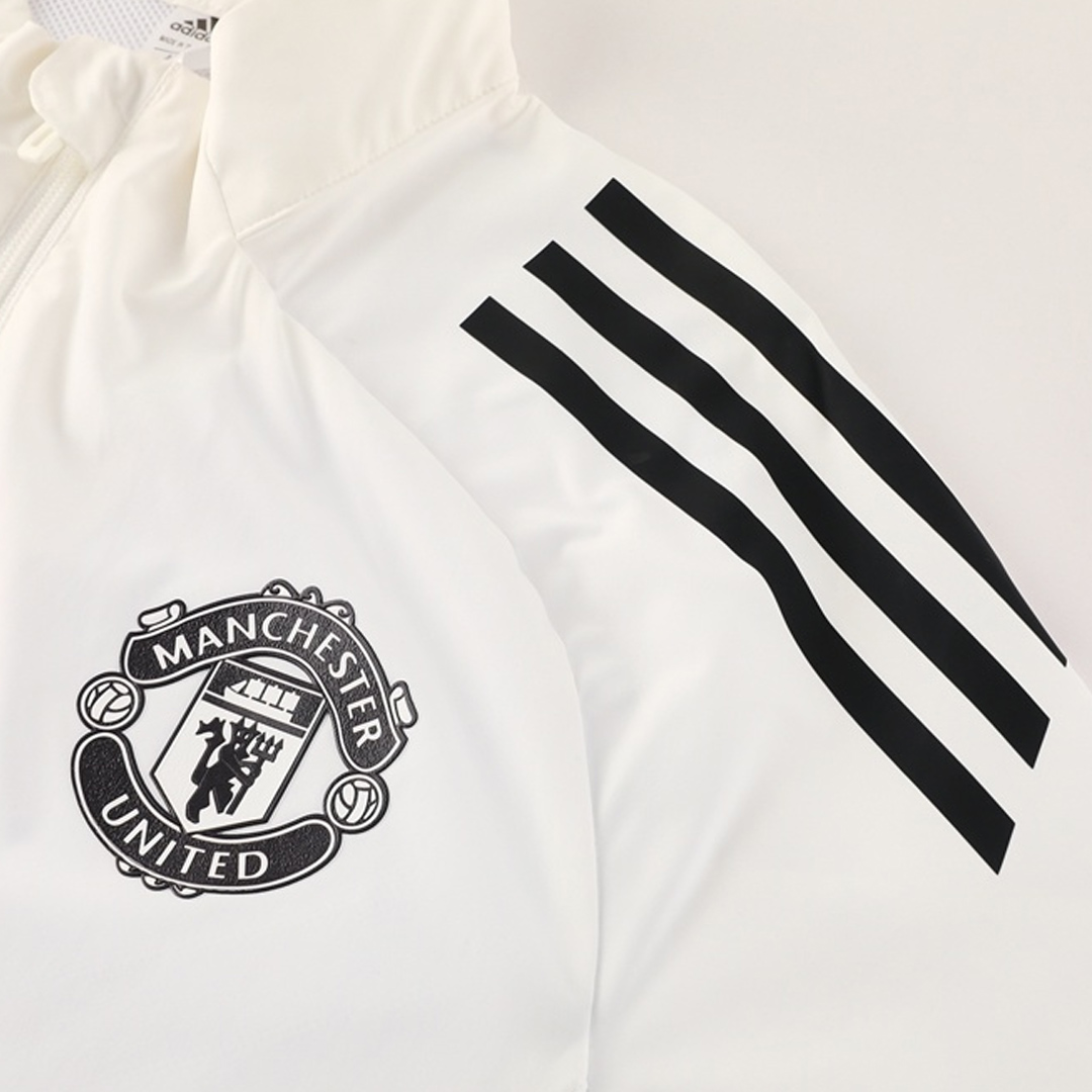 Manchester United Windbreaker Jacket 2025/26 - White - gogoalshop