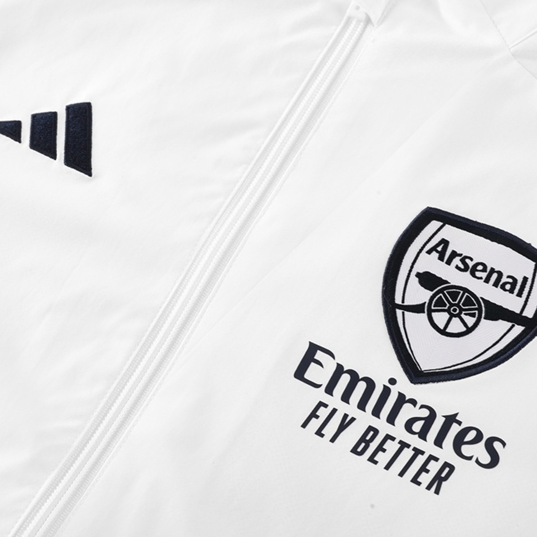 Arsenal Windbreaker Jacket 2025/26 - White - gogoalshop