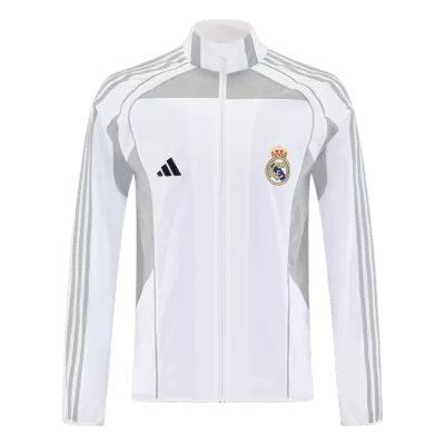 Real Madrid Windbreaker Jacket 2025/26 - White - gogoalshop