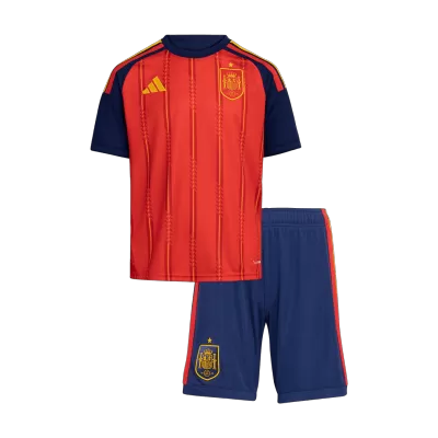 Spain Home World Cup Kids Soccer Jerseys Kit 2026 - gogoalshop