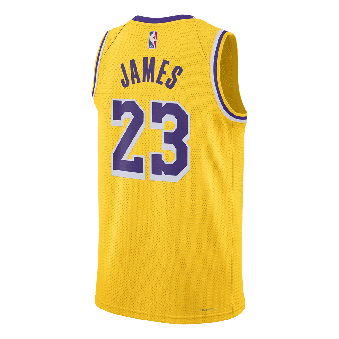 James #23 Los Angeles Lakers Swingman NBA Jersey - Icon Edition - gogoalshop