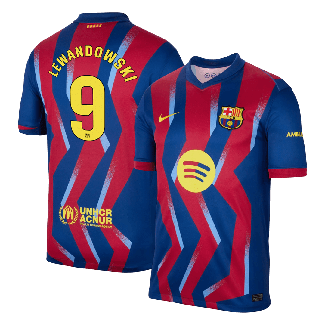 LEWANDOWSKI #9 Barcelona Fourth Away Soccer Jersey 2025/26 - gogoalshop