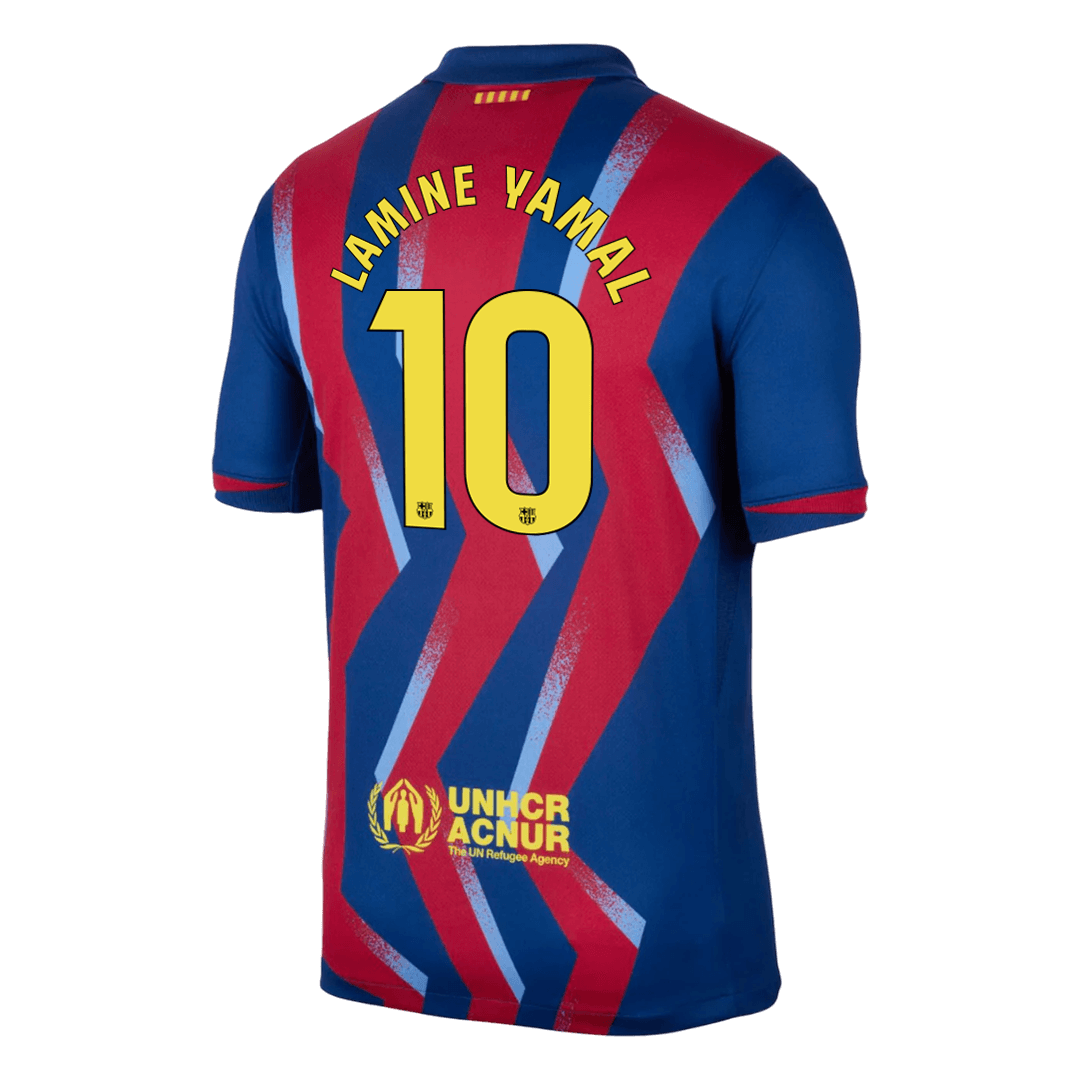 LAMINE YAMAL #10 Barcelona Fourth Away Soccer Jersey 2025/26 - gogoalshop