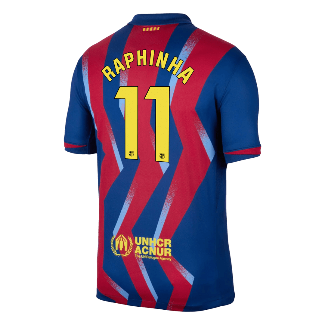 RAPHINHA #11 Barcelona Fourth Away Soccer Jersey 2025/26 - gogoalshop