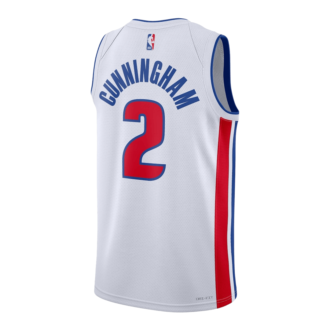 Cunningham #2 Detroit Pistons Swingman NBA Jersey - Association Edition - gogoalshop