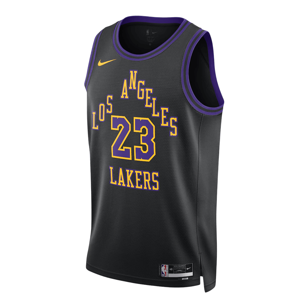 James #23 Los Angeles Lakers Swingman NBA Jersey 2025/26 - City Edition - gogoalshop