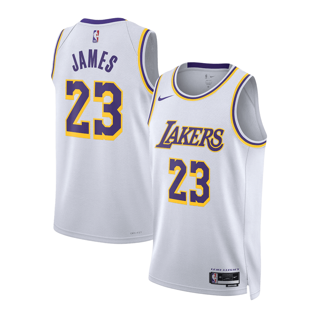 James #23 Los Angeles Lakers Swingman NBA Jersey - Association Edition - gogoalshop