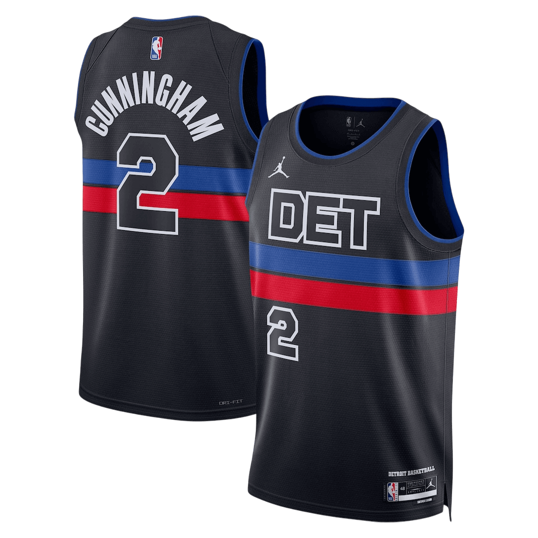 Cunningham #2 Detroit Pistons Swingman NBA Jersey - Statement Edition - gogoalshop