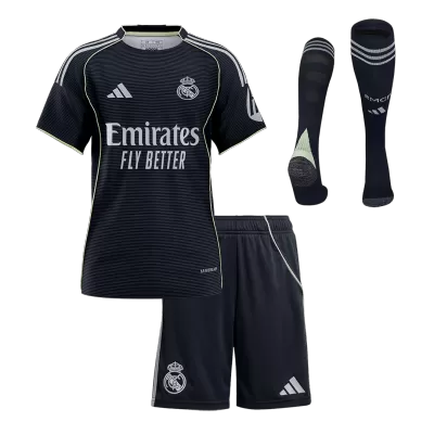 Real Madrid Away Kids Soccer Jerseys Full Kit 2025/26 - gogoalshop