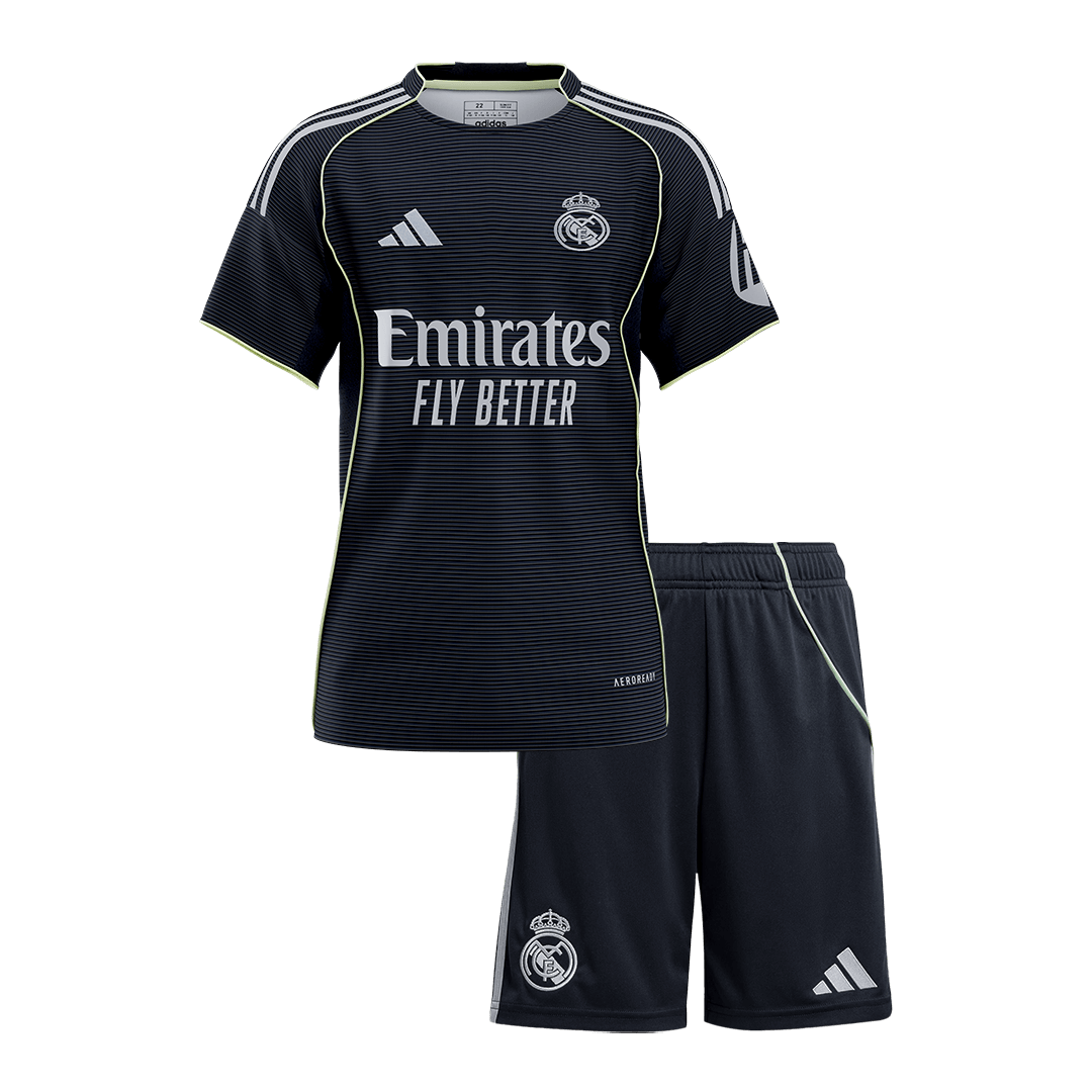 Real Madrid Away Kids Soccer Jerseys Kit 2025/26 - gogoalshop