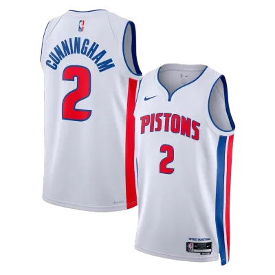 Cunningham #2 Detroit Pistons Swingman NBA Jersey - Association Edition - gogoalshop