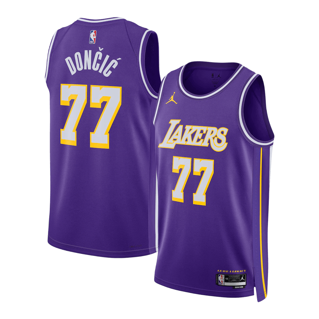 Dončić #77 Los Angeles Lakers Swingman NBA Jersey - Statement Edition - gogoalshop