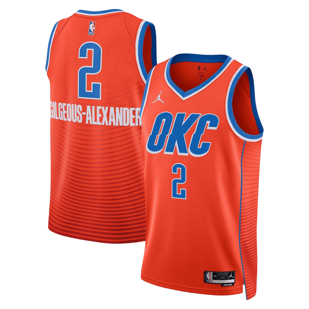 Gilgeous-Alexander #2 Oklahoma City Thunder Swingman NBA Jersey - Statement Edition - gogoalshop