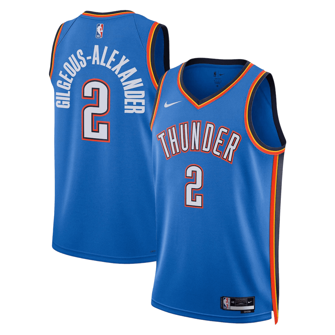 Gilgeous-Alexander #2 Oklahoma City Thunder Swingman NBA Jersey - Icon Edition - gogoalshop