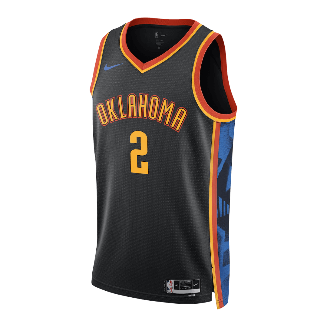 Gilgeous-Alexander #2 Oklahoma City Thunder Swingman NBA Jersey - City Edition - gogoalshop