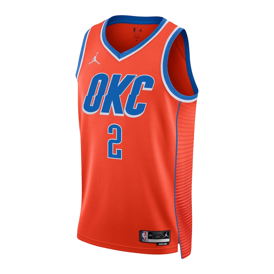 Gilgeous-Alexander #2 Oklahoma City Thunder Swingman NBA Jersey - Statement Edition - gogoalshop