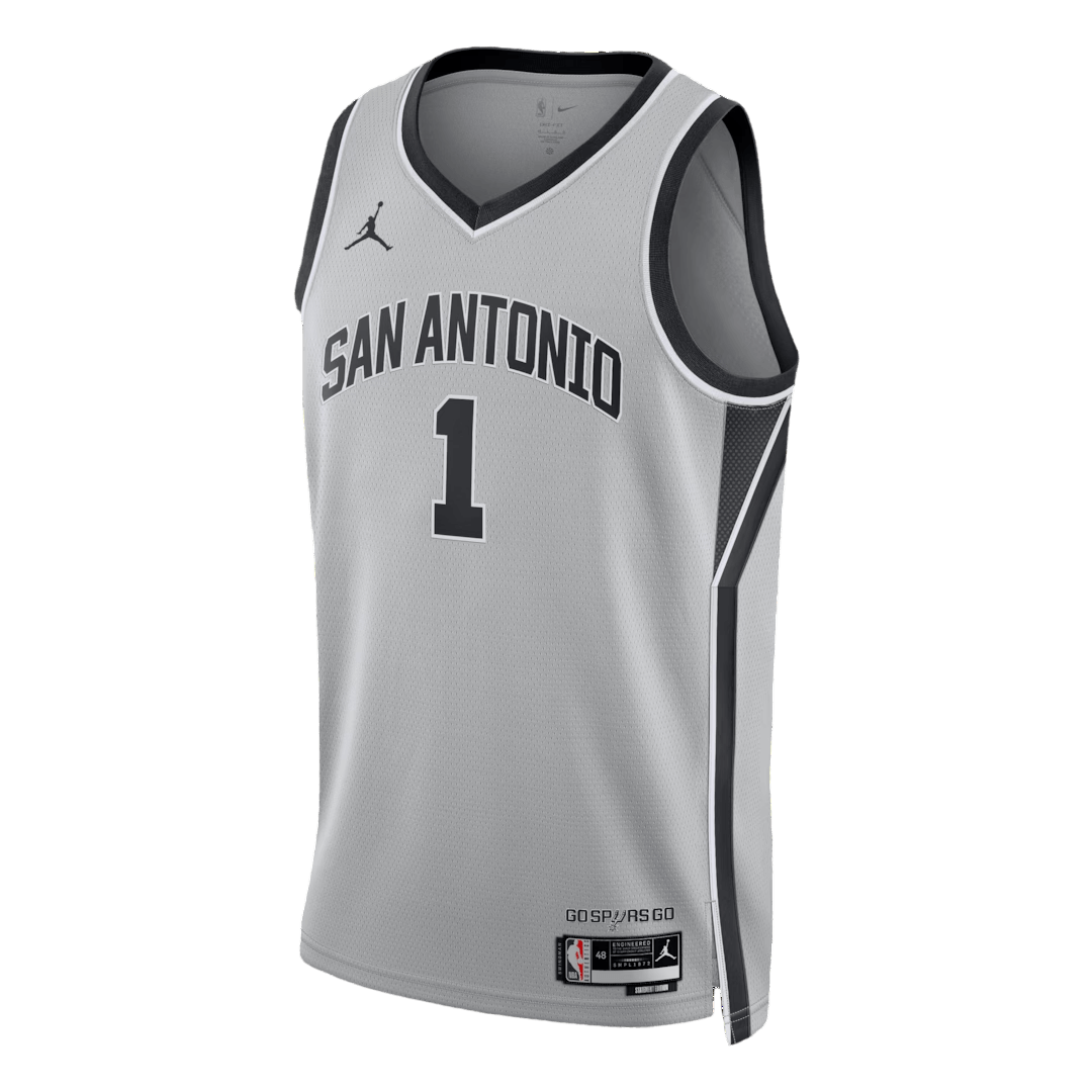 Wembanyama #1 San Antonio Spurs Swingman NBA Jersey - Statement Edition - gogoalshop