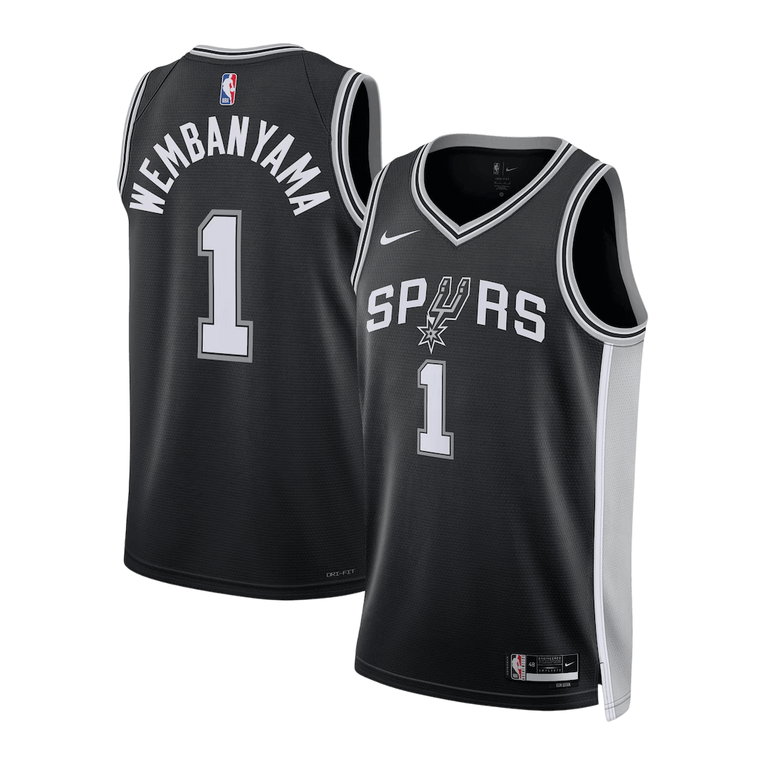 Wembanyama #1 San Antonio Spurs Swingman NBA Jersey - Icon Edition - gogoalshop