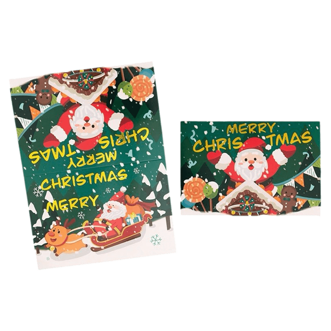 Custom Christmas Card – Santa Claus – Personalized Message - gogoalshop