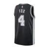 Fox #4 San Antonio Spurs Swingman NBA Jersey - Icon Edition - gogoalshop