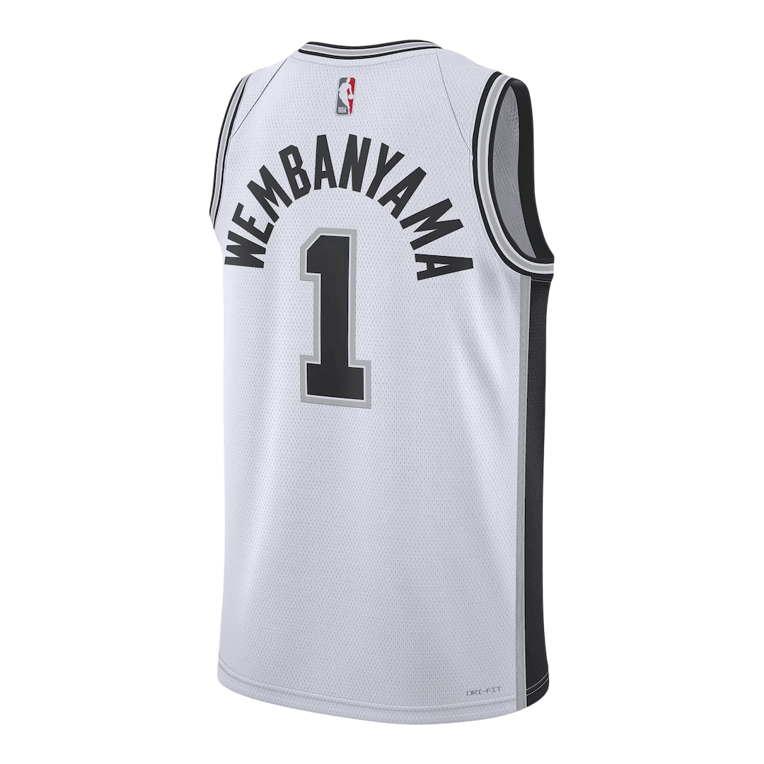 Wembanyama #1 San Antonio Spurs Swingman NBA Jersey - Association Edition - gogoalshop