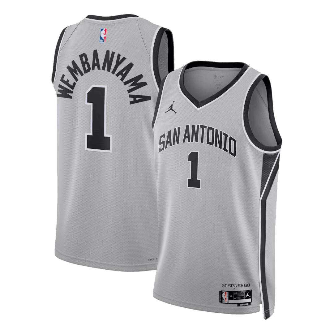 Wembanyama #1 San Antonio Spurs Swingman NBA Jersey - Statement Edition - gogoalshop