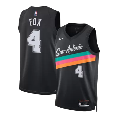 Fox #4 San Antonio Spurs Swingman NBA Jersey 2025/26 - City Edition - gogoalshop