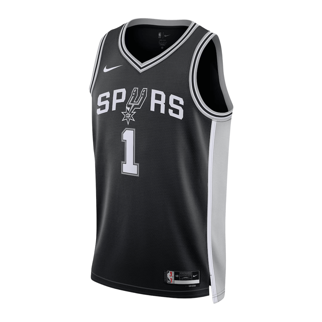 Wembanyama #1 San Antonio Spurs Swingman NBA Jersey - Icon Edition - gogoalshop
