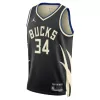 Unisex Milwaukee Bucks Giannis Antetokounmpo #34 Black Swingman Jersey - Statement Edition - gogoalshop