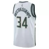 Unisex Milwaukee Bucks Giannis Antetokounmpo #34 White Swingman Jersey - Association Edition - gogoalshop