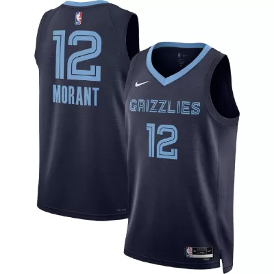 Unisex Memphis Grizzlies Grizzlies Ja Morant #12 Navy Swingman Jersey - Icon Edition - gogoalshop
