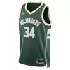 Unisex Milwaukee Bucks Giannis Antetokounmpo #34 Hunter Green Swingman Jersey - Icon Edition - gogoalshop