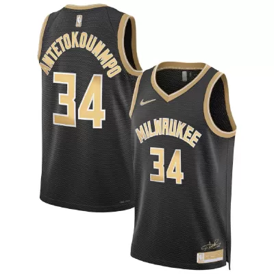 Unisex Milwaukee Bucks Giannis Antetokounmpo #34 Black Select Series Swingman Jersey - gogoalshop