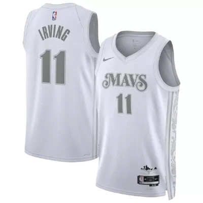 Unisex Dallas Mavericks Kyrie Irving #11 White Swingman Jersey - City Edition - gogoalshop