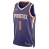 Unisex Phoenix Suns Devin Booker #1 Purple Swingman Jersey - Icon Edition - gogoalshop