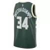 Unisex Milwaukee Bucks Giannis Antetokounmpo #34 Hunter Green Swingman Jersey - Icon Edition - gogoalshop