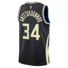 Unisex Milwaukee Bucks Giannis Antetokounmpo #34 Black Swingman Jersey - Statement Edition - gogoalshop